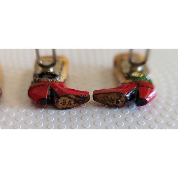 Bundle of two (2) wood cowboy boots cufflinks (Unisex) - Picture 4 of 10